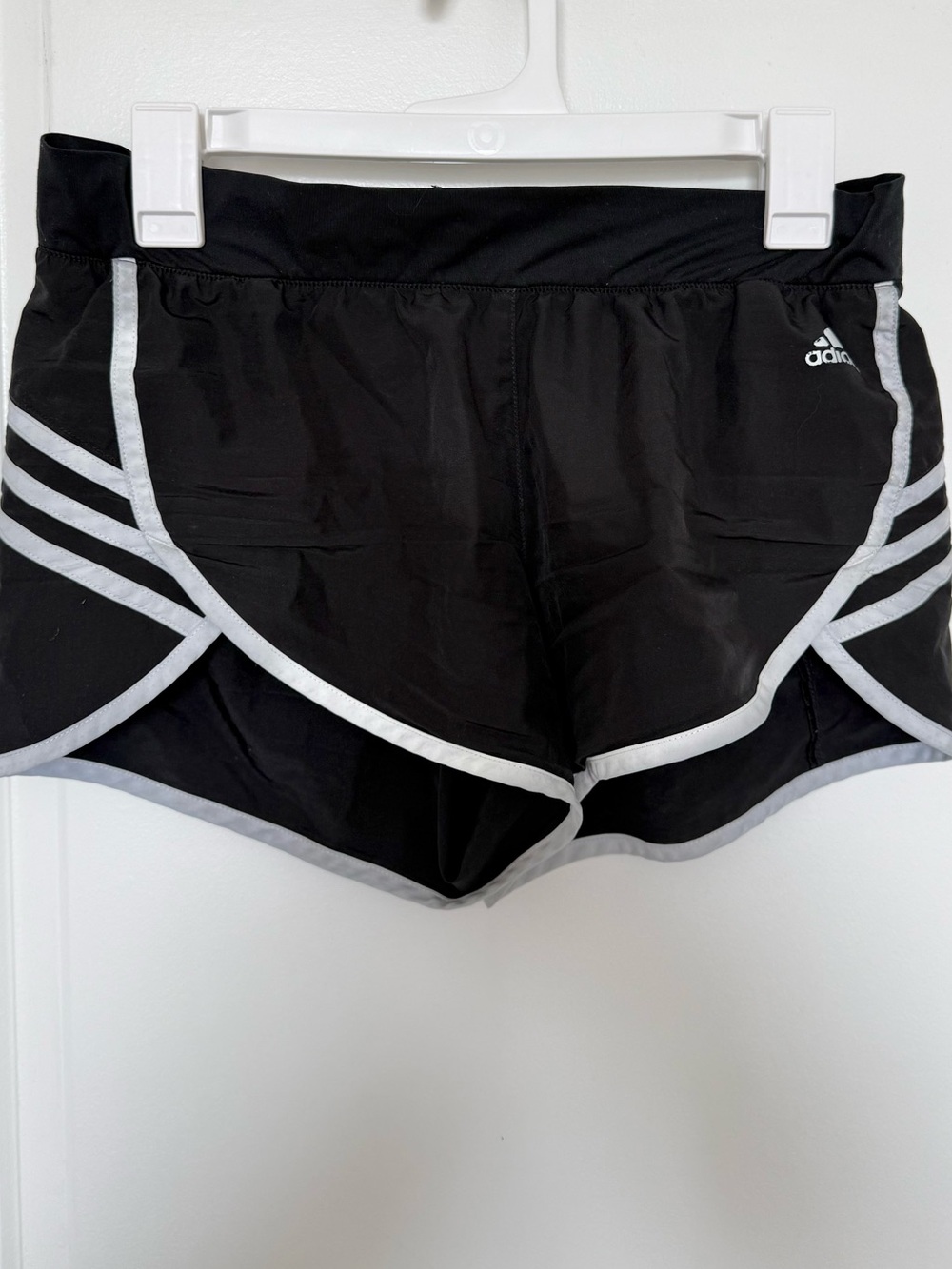 ✨5 for $25✨ adidas Black Running Shorts with White Piping